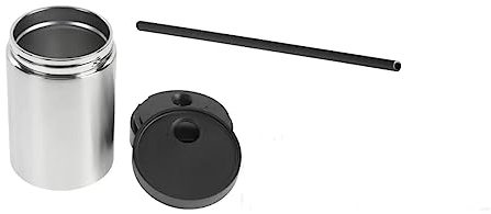 Certified Coffee Machine Milk Froth Container Stainless Steel & Straw For Neff Bosch