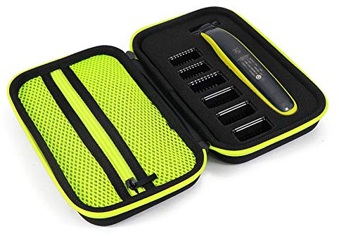 Ansodo one blade tasche Etui für Philips One Blade Case, QP2530/30, QP2630/30, QP2520/30, QP2520/65,weiche Aufbewahrungstasche mit Innenfutter, stoßfeste Aufbewahrungstasche für den Rasierer mit