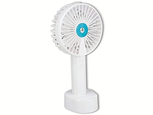 Lifetime Air Handventilator - USB-Ventilator mit Wasserspray - 1200 mAh - Mini-Ventilator mit Wasserspray - Weiß