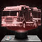 Nachttischlampe Amerikanischer Feuerwehrwagen Feuerwehrmann, Geschenkidee Feuerwehr Schreibtischlampe Wohnzimmer Idee Weihnachten für Amerikanischer Feuerwehrwagen Feuerwehrmann-Fans. TOP