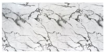 IZODEKOR Deckenhohe Wandverkleidung Marmoroptik-Granitoptik - 1 Stück, 244x122cm - 3D-Wandpaneele im Marmordesign, Alternative zu Badfliese, Badezimmer Küche Marmor, Stein-Dekor | Arctic Breeze