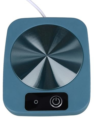 Zerodis Smart Temperature Control Coffee Cup Warmer with USB Powered Convenience, Waterproof Design, Energy Saving, Portable Size, Suitable for Home, Office, or Travel (Blue)