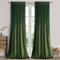 Roslynwood, Samt-Vorhänge, Moosgrün, Verdunkelungsvorhänge für Fenster, super weich, luxuriös, für Schlafzimmer, wärmeisolierend, Stangentasche, für Wohnzimmer (2 Paneele, 132 x 305 cm)