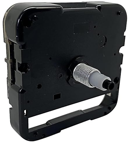 SKP Standard-Uhrwerk, 15,4 mm, Kunststoffschaft, kein Ticken | Dans Clock Shop, Quarz-Ersatz, AA-Batterie, RoHS-zertifiziert, Wanduhr, Innenbereich, 5 mm Hr & 3,5 mm Min-Schäfte
