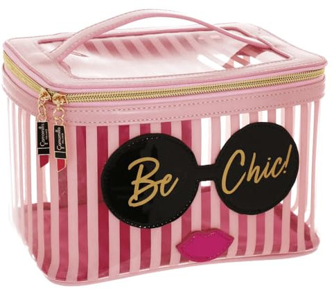 Camomilla Milano Beauty Case Donna, Borsa Trucco, Collezione Be Chic, Taglia M, Colore Rosa