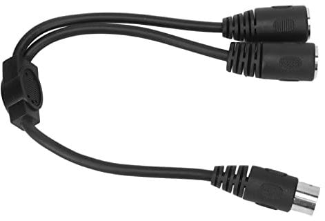 Horoper 8 Pin DIN Connector 8 Pin Mini DIN Y Splitter, DIN 8 Pin Male to 2 DIN 8 Pin Female Cable Double Shielding DIN 8 Pin Splitter Cable Sound Connection Cord 1.0ft