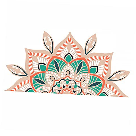 SEWOART Abnehmbarer Mandala-Wandaufkleber Selbstklebender Wandaufkleber Wohnkultur Aufkleber wall stickers for room wandsticker fürs kinderzimmer Mandala-Ornament Mandala-Aufkleber