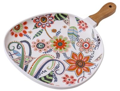 GRIRIW 2 Stk Westliche Platte Salatteller Im Nordischen Stil Kreistablett Runde Backform Speiseteller Kuchen Serviertablett Vintage-teller Schmuckplatte Runde Kuchenform Hölzern Colorful