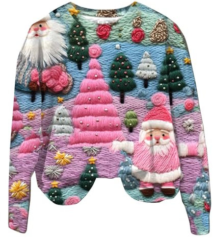 weihnachts kasack damen,kapuzenpullover langarmshirt,weihnachts jumpsuit,oversize pullover damen weihnachten,Hoodie Grün,sweatshirts damen,pulli teenager mädchen baggy,damen shirt,weihnachts pullover