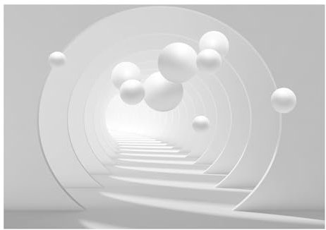 KunstLoft Tapete '3D Tunnel' 98x70cm | Fototapete modern | selbstklebend