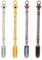 Cosmeria Juego de 4 mini cucharas de metal para hierbas, especias en polvo, colgante, color arcoíris, multicolor, L