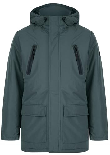 Tokyo Laundry Men's Damani Padded Hooded Parka Coat with Zip Pockets
