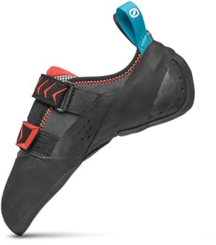 SCARPA Vapor V LV Rock Climbing & Bouldering Shoes - Low-Volume Fit - Smoke/Coral - 9 Men/10 Women