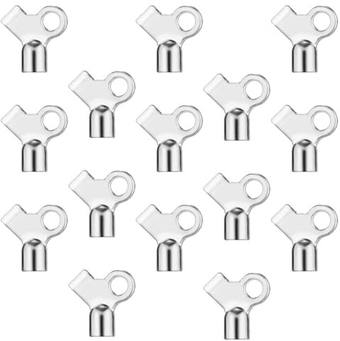 15pcs Clé de Radiateur, Clé de Purge pour Radiateur Laiton Radiator Bleed Key pour Purger Une Vieille Maison Clé de Soupape de Gaz de Radiateur pour Une Libération d'Air Efficace