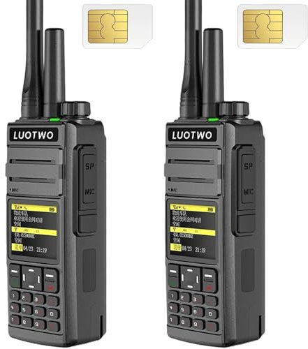 LUOTWO N99 Global 4G POC Walkie Talkie con SIM Card Portata illimitata PTT Radio LTE 4G Satellite National Intercom Walkie Talkie per adulti Interfono portatile ricaricabile 5000 km GPS