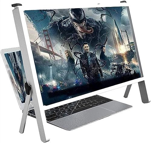 Loupe d'écran pour Tablette Agrandisseur d'écran d'ordinateur 3D, Empêcher la lumière Bleue, Grossissement 3-4 Fois, Amplificateur d'écran HD, Loupe d'écran Pliant Loupe d'écran HD