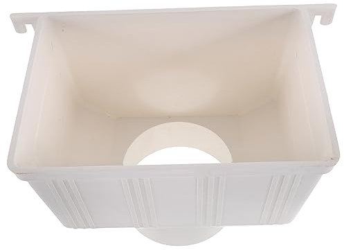 SEWOART Imbuto Per Grondaia in Plastica Resistente Raccoglitore Di Acqua Piovana Accessorio Di Scarico Per Grondaia Esterna Di Raccolta Efficiente