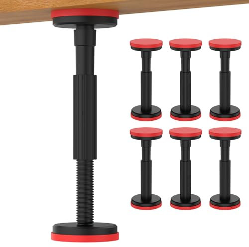 Teleskop Stützstange Teleskopstangen Stützsystem Teleskopstütze,Verstellbares Stützsystem Unterstützt bis zu 200 kg 18-45 cm für Schrank Sofa Waschbecken (2 Stück)