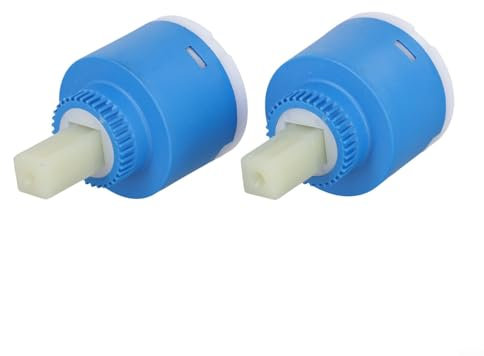 Juego de 2 cartuchos de repuesto de cerámica de 40 mm para mezcladores de ducha y baño