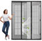 Magnetica Zanzariera Porta Camper 290x220cm Nero in Vetroresina Tenda per