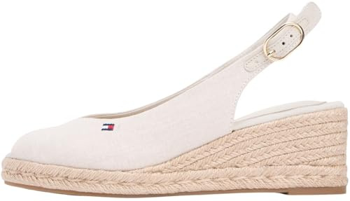 Tommy Hilfiger Damen Mid Wedge Espad Slingback Fw0fw09228Keil-Espadrilles