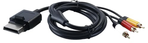 Fasizi AV Audio Video Cable, 1.8 M Component Audio Video Cable Optical Slim Component for BOX360 Game