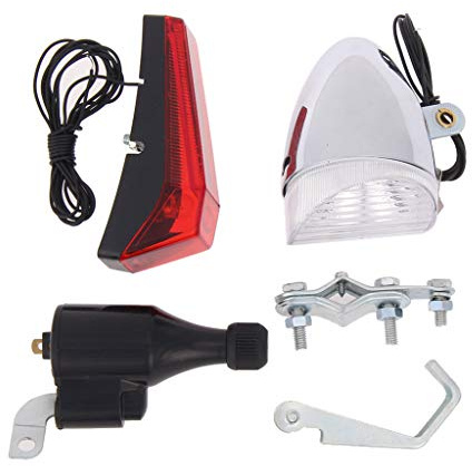 MISUVRSE Radsportlichter Scheinwerfer Retro Fahrrad Lampe Mit Halterung Fahrrad Vintage Modifikation Teile Langlebige Anhänger Rücklichter