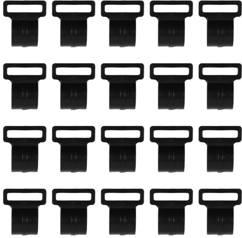 TOYANDONA 20 Stück Teiliges C Haken Zeltstangenverbinder aus Robustem Kunststoff Langlebige Innenzelt Klemmen für Outdoor Camping Einfache Befestigung Geeignet für Zeltplanen und Markisen