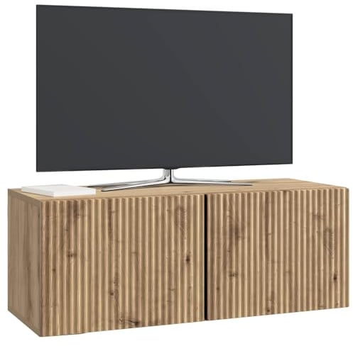 vidaXL Wandmontierter TV-Schrank Artisan-Eiche 78,5 x 31 x 30 cm, Wohnzimmer, Moderne Entertainment-Wand, rechteckige TV-Konsole, stylischer Stauraum, hängender Schrank