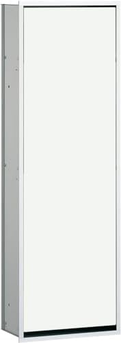 Emco Asis 300 Unterputz Badschrank, Einbauschrank für Badezimmer und WC, Farbe Chrom/Glas optiwhite - 977027863