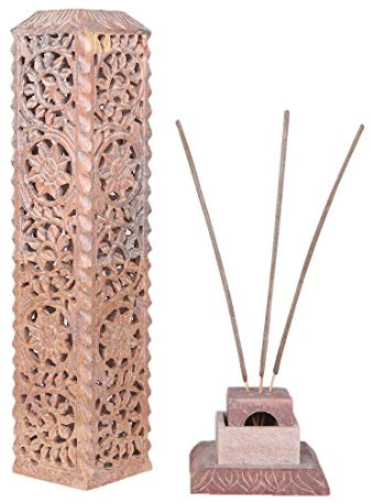 Carry Me Porte-encens en stéatite et marbre - Beige