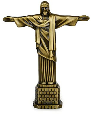 Ace Select DS. Metallstatue Jesus, 18 cm, christliche Statue Modell, Bronze, Jesus Statue für Heimdekoration