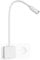 ENUOTEK Lampara Aplique de Foco Lectura Cama de Pared LED Regulable Blanco, Luz Dormitorio Mesilla de Noche LED con Enchufe, Interruptor Tactil y Cuello de Cisne Flexible, 3W 280Lm Luz Neutra 4000K
