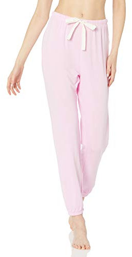 Amazon Essentials Pantaloni del Pigiama in Spugna per Tempo Libero Leggeri Donna, Rosa Chiaro, M