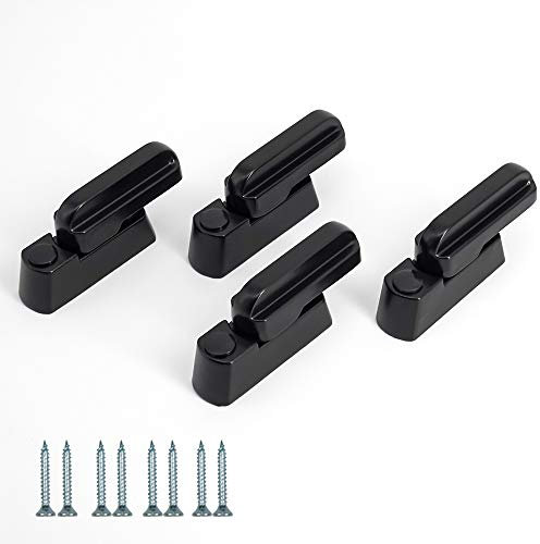 Bloqueador de ventana de hoja negra, aleación de zinc fundido, cerraduras de seguridad adicionales para UPVC/PVC puerta/ventana de bloqueo de restrictor