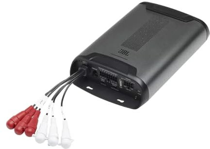 JBL DSP4086 8-Kanal Klasse D Design Stereo Endstufe Auto Verstärker 8 x 60 Watt RMS und 1000Watt Max mit digitaler Auto hifi Signalverarbeitung, Line Driver und 6-Kanal Audio Ausgang