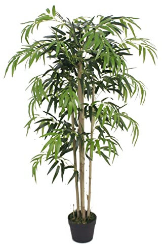 Requena Artificial Tree with Lifelike Leaves Black Plastic Pot 120cm OAK2824