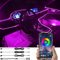 TABEN Auto Umgebungsbeleuchtung Kit 4m Glasfaser 64 Farben Bluetooth APP Steuerung USB Auto Atmosphäre Licht, DIY 16 Millionen RGB Mehrfarbig Sound Musik Sync Auto Innenbeleuchtung DC 12V