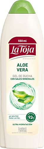 La Toja - Gel Crema de Ducha Aloe Vera - 550ml - Máximo Cuidado para Todos - Piel Suave, Elástica y Tersa
