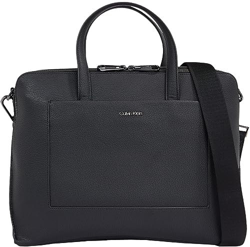 Calvin Klein CK DIAGONAL LAPTOP BAG, Black, OS