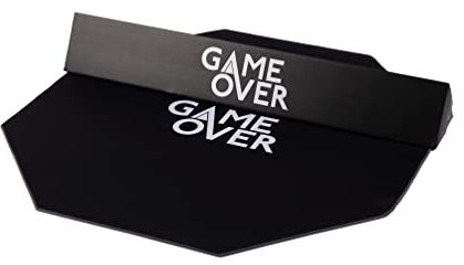 Game Over Anti Slip Gaming Floor Mat | Waterproof Octagon Gamer Chair Rug | Wear Resistant Carpet Protector | Low Pile Desk Anti-scratch Chair Mat | Durable And Lightweight (Octagon Grey)