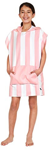 Dock & Bay Poncho mit Kapuze - Für Kinder - Super saugfähig, schnell trockend - Inklusive Tasche - Cabana - Malibu Pink, Extra Small (Age 2 to 4)