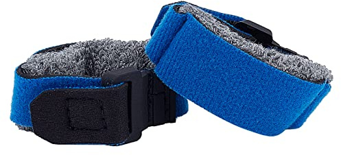 GORGECRAFT 2 STÜCKE Gitarren Saiten Dämpfer Gitarren Saiten Abdeckband Gürtel Verstellbar Bass Ukulele Saiteninstrumente Dämpfer Griffbrett Dämpferband Musikinstrumentenzubehör (Blau)