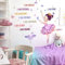 OOTSR Ballett-Mädchen-Wandaufkleber, inspirierende Mädchen, Heimdekoration, Wandaufkleber, Prinzessinnen-Wandaufkleber, Kinderzimmer, Schlafzimmer, Arbeitszimmer, Tanz, Klassenzimmer, Wanddekoration
