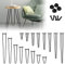 Jopassy 4er Set Haarnadel Tischbein Hairpin Legs, DIY Tischbeine mit Bodenschoner und Schrauben, Schwarz Tischgestell aus Stahl 61cm 3-Stange Möbelfüße für Stühle, Schrank und Sofa
