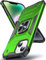 DASFOND Designed for iPhone 15 Case, Military Grade Shockproof Protective Phone Case Cover with Enhanced Metal Ring Kickstand [Support Magnet Mount] for iPhone 15 6.1 inch, Grass Green