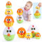 MOONTOY Baby Stapelspielzeug ab 1 Jahr, 8 PCS Ei Stapelturm Ab 1 Jahr Ostereier mit Überraschung, Montessori Spielzeug ab 8 10 11 12 Monaten, Stapelspiel Ostergeschenk für Kinder Jungen Mädchen