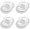 WHYHKJ Lot de 4 supports de tuyau de vidange auto-adhésifs sans perçage pour machine à laver - Pince de fixation flexible pour évier à linge - Maintient l'extrémité du tuyau de vidange dans la zone de