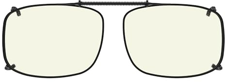 Eyekepper Blaulichtfilter Clip-On Aufsatz UV-Schutz Blendschutz 57x39mm | Filtert Blaulicht bei Bildschirmarbeit – UV-Schutz und Blendschutz – Für Herren und Damen – Einfach aufklipsen – 57x39mm