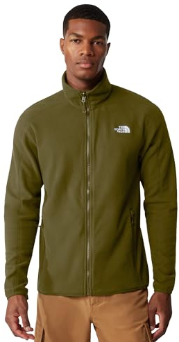 The North Face - Giacca in Pile con Zip Integrale da Uomo Resolve - Forest Olive - M